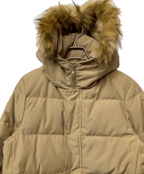 GEVACO（ゲバコ）GEVACO (ゲバコ) タッサーロングダウンジャケット ベージュ サイズ:38の古着・服飾アイテム