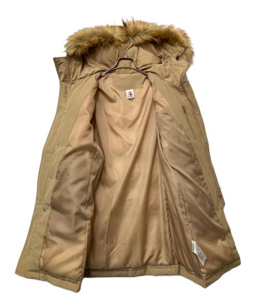 GEVACO（ゲバコ）GEVACO (ゲバコ) タッサーロングダウンジャケット ベージュ サイズ:38の古着・服飾アイテム