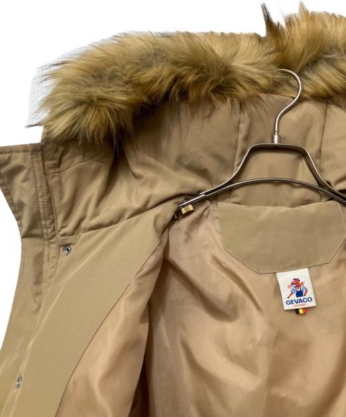 GEVACO（ゲバコ）GEVACO (ゲバコ) タッサーロングダウンジャケット ベージュ サイズ:38の古着・服飾アイテム