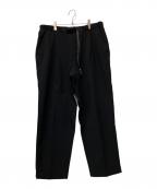 GRAMICCI×Adam et Ropeグラミチ×アダム エ ロペ）の古着「別注 2WAY STRETCH WIDE TAPERED CROPPED」｜ブラック