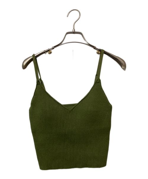 Ameri（アメリ）AMERI (アメリ) 薄手ニット グリーン サイズ:FREEの古着・服飾アイテム