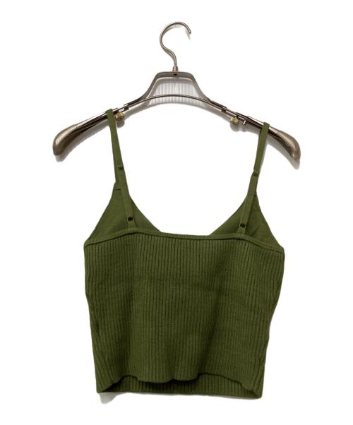 Ameri（アメリ）AMERI (アメリ) 薄手ニット グリーン サイズ:FREEの古着・服飾アイテム