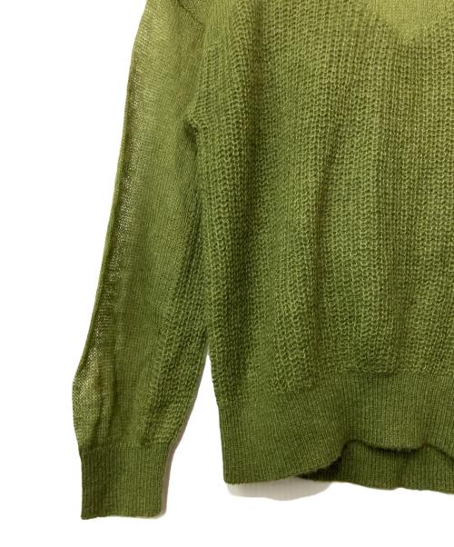 Ameri（アメリ）AMERI (アメリ) 薄手ニット グリーン サイズ:FREEの古着・服飾アイテム