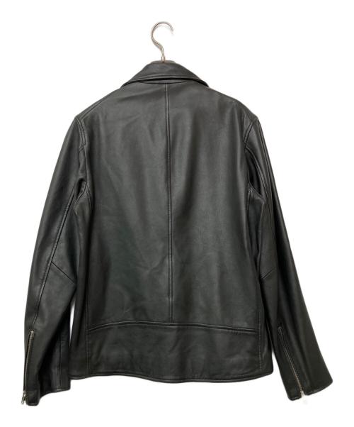 INHERIT（インヘリット）INHERIT (インヘリット) レザージャケット ブラック サイズ:Lの古着・服飾アイテム