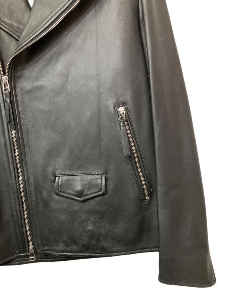 INHERIT（インヘリット）INHERIT (インヘリット) レザージャケット ブラック サイズ:Lの古着・服飾アイテム