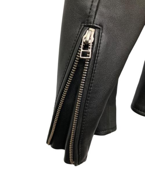 INHERIT（インヘリット）INHERIT (インヘリット) レザージャケット ブラック サイズ:Lの古着・服飾アイテム