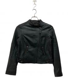 To b. by agnes b.（トゥービー バイ アニエスベー）の古着「ライダースジャケット」｜ブラック