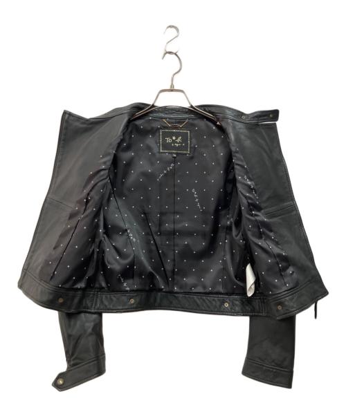 To b. by agnes b.（トゥービー バイ アニエスベー）To b. by agnes b. (トゥービー バイ アニエスベー) ライダースジャケット ブラック サイズ:Tuの古着・服飾アイテム