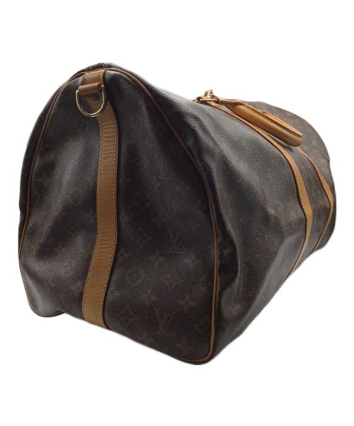 LOUIS VUITTON（ルイ ヴィトン）LOUIS VUITTON (ルイ ヴィトン) キーポル・バンドリエール55　ボストンバッグ ブラウンの古着・服飾アイテム