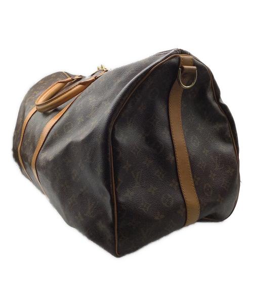LOUIS VUITTON（ルイ ヴィトン）LOUIS VUITTON (ルイ ヴィトン) キーポル・バンドリエール55　ボストンバッグ ブラウンの古着・服飾アイテム