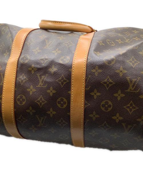 LOUIS VUITTON（ルイ ヴィトン）LOUIS VUITTON (ルイ ヴィトン) キーポル・バンドリエール55　ボストンバッグ ブラウンの古着・服飾アイテム