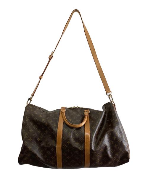 LOUIS VUITTON（ルイ ヴィトン）LOUIS VUITTON (ルイ ヴィトン) キーポル・バンドリエール55　ボストンバッグ ブラウンの古着・服飾アイテム