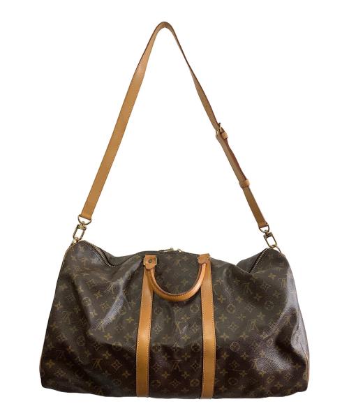 LOUIS VUITTON（ルイ ヴィトン）LOUIS VUITTON (ルイ ヴィトン) キーポル・バンドリエール55　ボストンバッグ ブラウンの古着・服飾アイテム