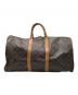 LOUIS VUITTON（ルイ ヴィトン）の古着「キーポル・バンドリエール55　ボストンバッグ」｜ブラウン