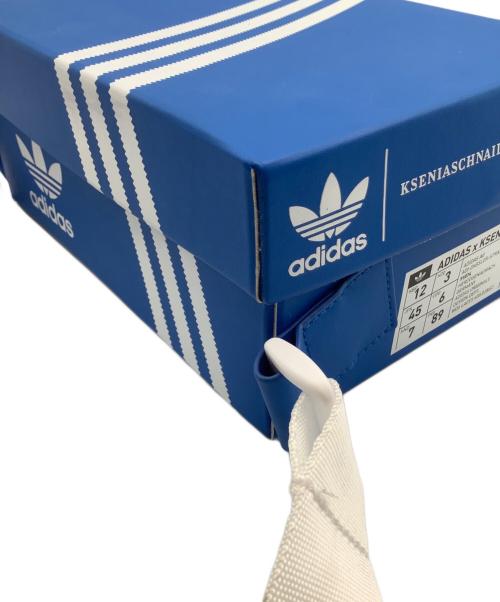 adidas（アディダス）adidas (アディダス) KSENIA SCHNAIDER (クセニア シュナイダー) シューズボックスバッグ ブルー×ホワイトの古着・服飾アイテム