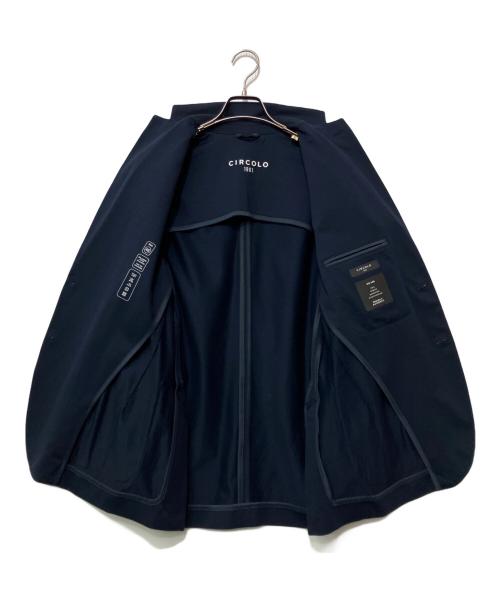 CIRCOLO 1901（チルコロ1901）Circolo 1901 (チルコロ1901) コットンシングルジャケット ネイビー サイズ:46の古着・服飾アイテム