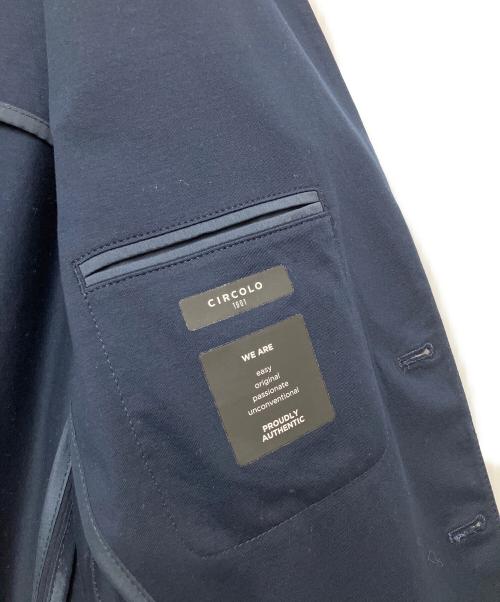 CIRCOLO 1901（チルコロ1901）Circolo 1901 (チルコロ1901) コットンシングルジャケット ネイビー サイズ:46の古着・服飾アイテム