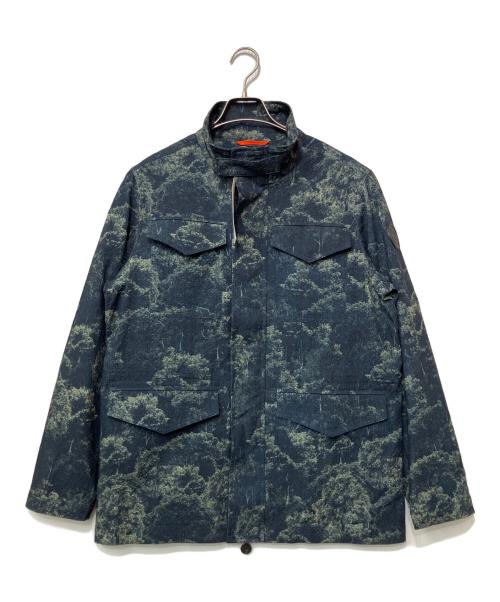 G-Stage（ジーステージ）G-Stage (ジーステージ) ジップアップジャケット ネイビー×グリーン サイズ:Lの古着・服飾アイテム