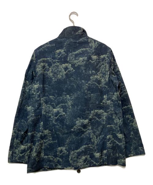 G-Stage（ジーステージ）G-Stage (ジーステージ) ジップアップジャケット ネイビー×グリーン サイズ:Lの古着・服飾アイテム