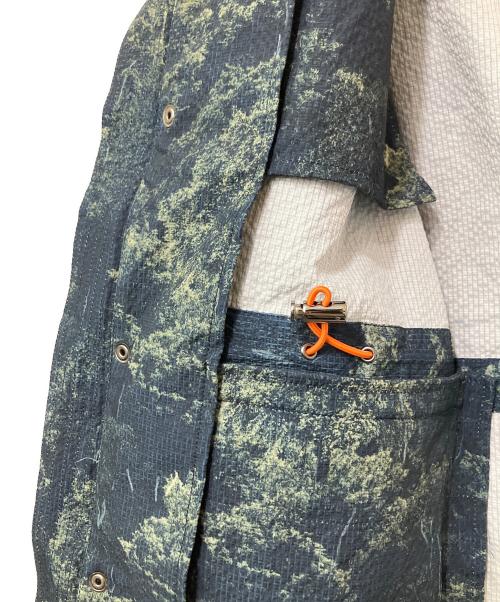 G-Stage（ジーステージ）G-Stage (ジーステージ) ジップアップジャケット ネイビー×グリーン サイズ:Lの古着・服飾アイテム