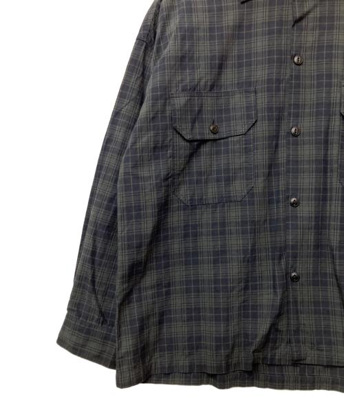 RealMinority（リアルマイノリティ）RealMinority (リアルマイノリティ) 長袖シャツ ネイビー×グリーン サイズ:XLの古着・服飾アイテム