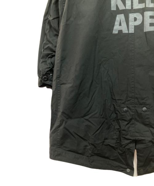 A BATHING APE（ア ベイシング エイプ）A BATHING APE (ア ベイシング エイプ) モッズコート ブラック サイズ:Mの古着・服飾アイテム