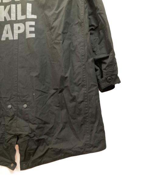 A BATHING APE（ア ベイシング エイプ）A BATHING APE (ア ベイシング エイプ) モッズコート ブラック サイズ:Mの古着・服飾アイテム