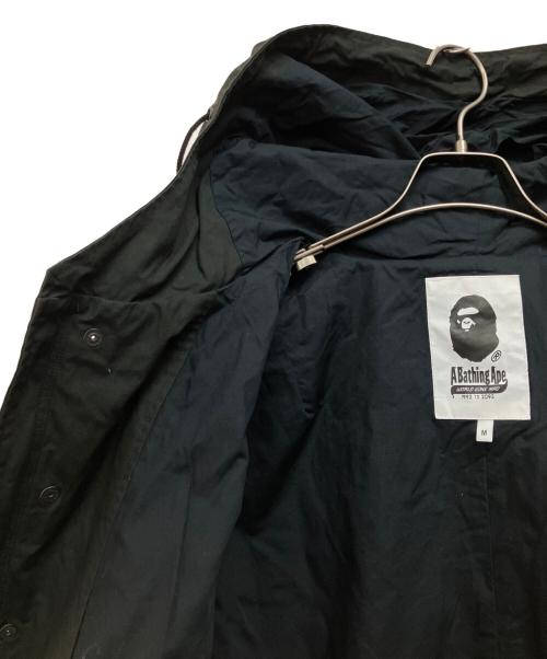 A BATHING APE（ア ベイシング エイプ）A BATHING APE (ア ベイシング エイプ) モッズコート ブラック サイズ:Mの古着・服飾アイテム