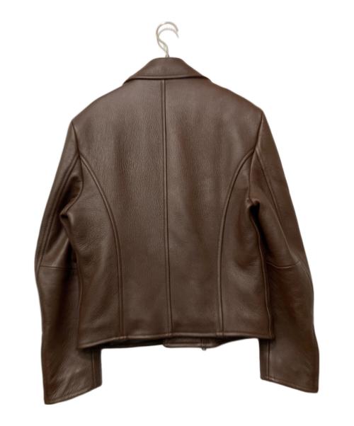 BRIONI（ブリオーニ）BRIONI (ブリオーニ) レザーブルゾン ブラウン サイズ:54の古着・服飾アイテム