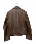 BRIONI (ブリオーニ) レザーブルゾン ブラウン サイズ:54：100000円