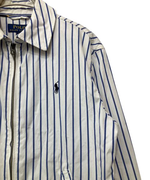 POLO RALPH LAUREN（ポロ・ラルフローレン）POLO RALPH LAUREN (ポロ・ラルフローレン) スイングトップ ホワイト×ブルー サイズ:XSの古着・服飾アイテム