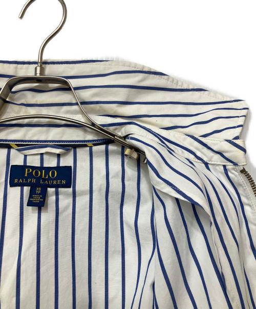 POLO RALPH LAUREN（ポロ・ラルフローレン）POLO RALPH LAUREN (ポロ・ラルフローレン) スイングトップ ホワイト×ブルー サイズ:XSの古着・服飾アイテム