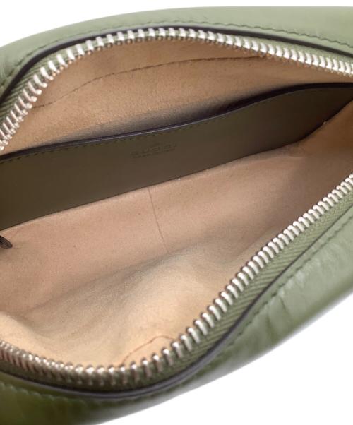 GUCCI（グッチ）GUCCI (グッチ) GGマーモント　ショルダーバッグ グリーンの古着・服飾アイテム