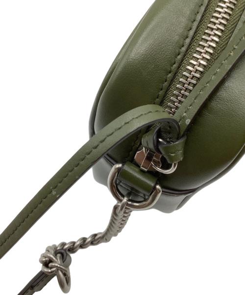 GUCCI（グッチ）GUCCI (グッチ) GGマーモント　ショルダーバッグ グリーンの古着・服飾アイテム