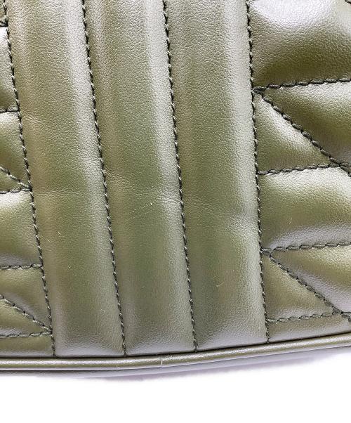 GUCCI（グッチ）GUCCI (グッチ) GGマーモント　ショルダーバッグ グリーンの古着・服飾アイテム