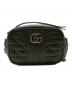 GUCCI (グッチ) GGマーモント　ショルダーバッグ グリーン：110000円