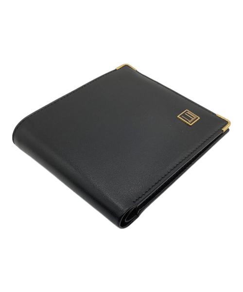 dunhill（ダンヒル）dunhill (ダンヒル) 2つ折り財布 ブラックの古着・服飾アイテム