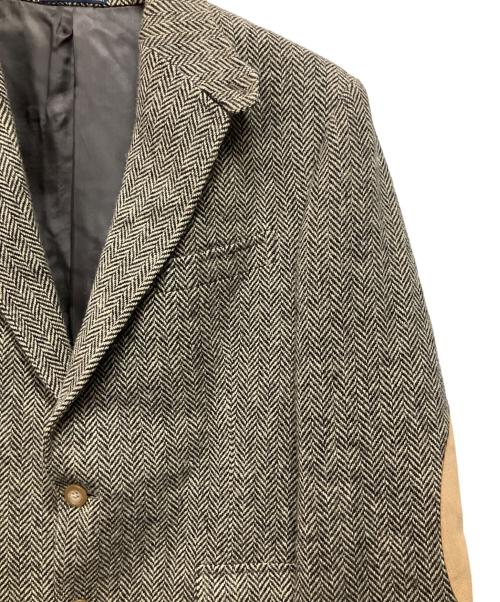POLO RALPH LAUREN（ポロ・ラルフローレン）POLO RALPH LAUREN (ポロ・ラルフローレン) テーラードジャケット ブラック×ベージュ サイズ:40の古着・服飾アイテム