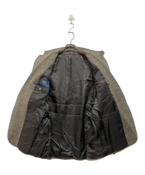 POLO RALPH LAUREN（ポロ・ラルフローレン）POLO RALPH LAUREN (ポロ・ラルフローレン) テーラードジャケット ブラック×ベージュ サイズ:40の古着・服飾アイテム