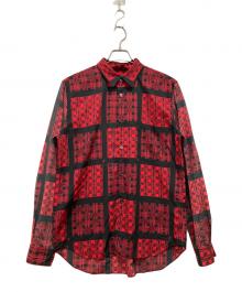 BLACK COMME des GARCONS（ブラックコムデギャルソン）の古着「長袖シャツ」｜ブラック×レッド