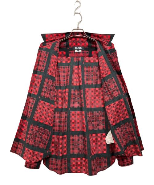 BLACK COMME des GARCONS（ブラックコムデギャルソン）BLACK COMME des GARCONS (ブラックコムデギャルソン) 長袖シャツ ブラック×レッド サイズ:Lの古着・服飾アイテム