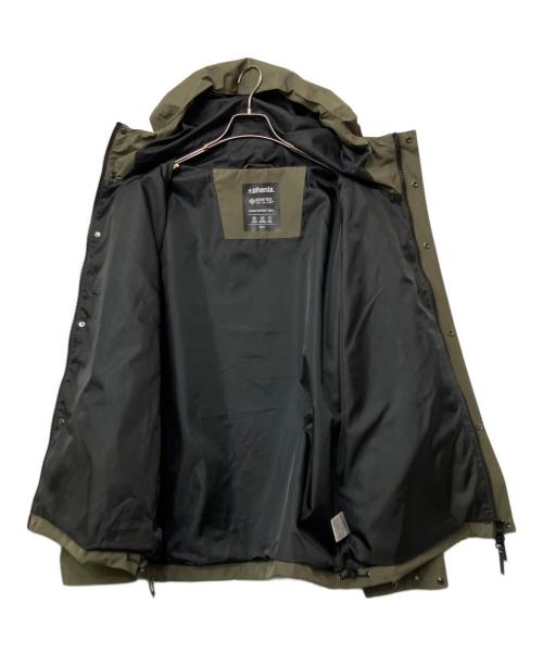 OPENING ACT×+phenix（.）OPENING ACT×+phenix (.) GORE‑TEX INFINIUM ビッグフードマウンテンパーカージャケット ブラウン サイズ:Sの古着・服飾アイテム