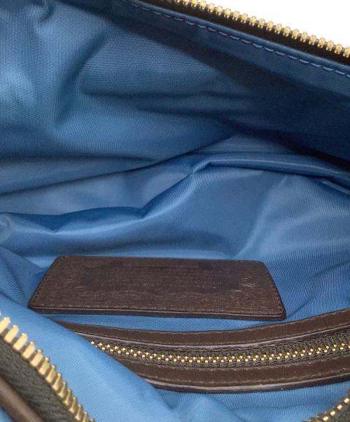 HUNTING WORLD（ハンティングワールド）HUNTING WORLD (ハンティングワールド) ウエストバッグ ブルー×ブラウンの古着・服飾アイテム