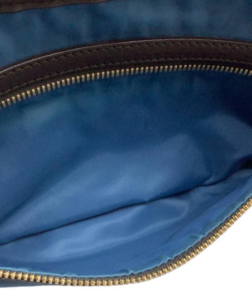 HUNTING WORLD（ハンティングワールド）HUNTING WORLD (ハンティングワールド) ウエストバッグ ブルー×ブラウンの古着・服飾アイテム