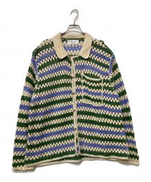 JOURNAL STANDARD relume（ジャーナルスタンダード レリューム）の古着「薄手カーディガン」｜グリーン×パープル