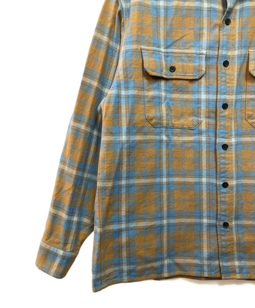 RHC Ron Herman（アールエイチシー ロンハーマン）RHC Ron Herman (アールエイチシー ロンハーマン) 長袖シャツ ブルー×オレンジ サイズ:Mの古着・服飾アイテム