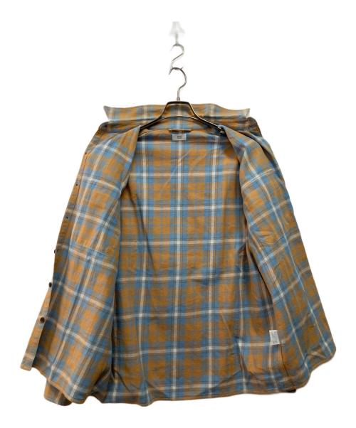 RHC Ron Herman（アールエイチシー ロンハーマン）RHC Ron Herman (アールエイチシー ロンハーマン) 長袖シャツ ブルー×オレンジ サイズ:Mの古着・服飾アイテム