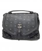 MCMエムシーエム）の古着「メッセンジャーバッグ」｜ブラック