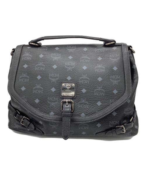 MCM（エムシーエム）MCM (エムシーエム) メッセンジャーバッグ ブラックの古着・服飾アイテム