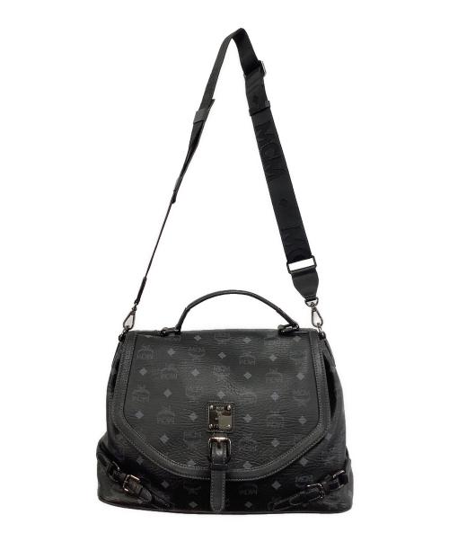 MCM（エムシーエム）MCM (エムシーエム) メッセンジャーバッグ ブラックの古着・服飾アイテム